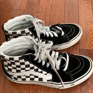 Vans Sk8-Hi Platform 2, Checkerboard/True White